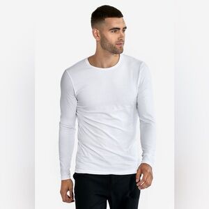 Bread & Boxers Cotton White Crewneck Long Sleeve Shirt Men’s XL